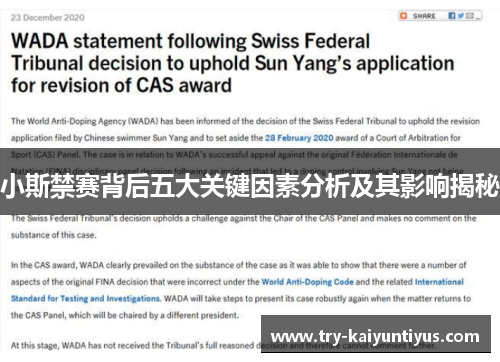 小斯禁赛背后五大关键因素分析及其影响揭秘